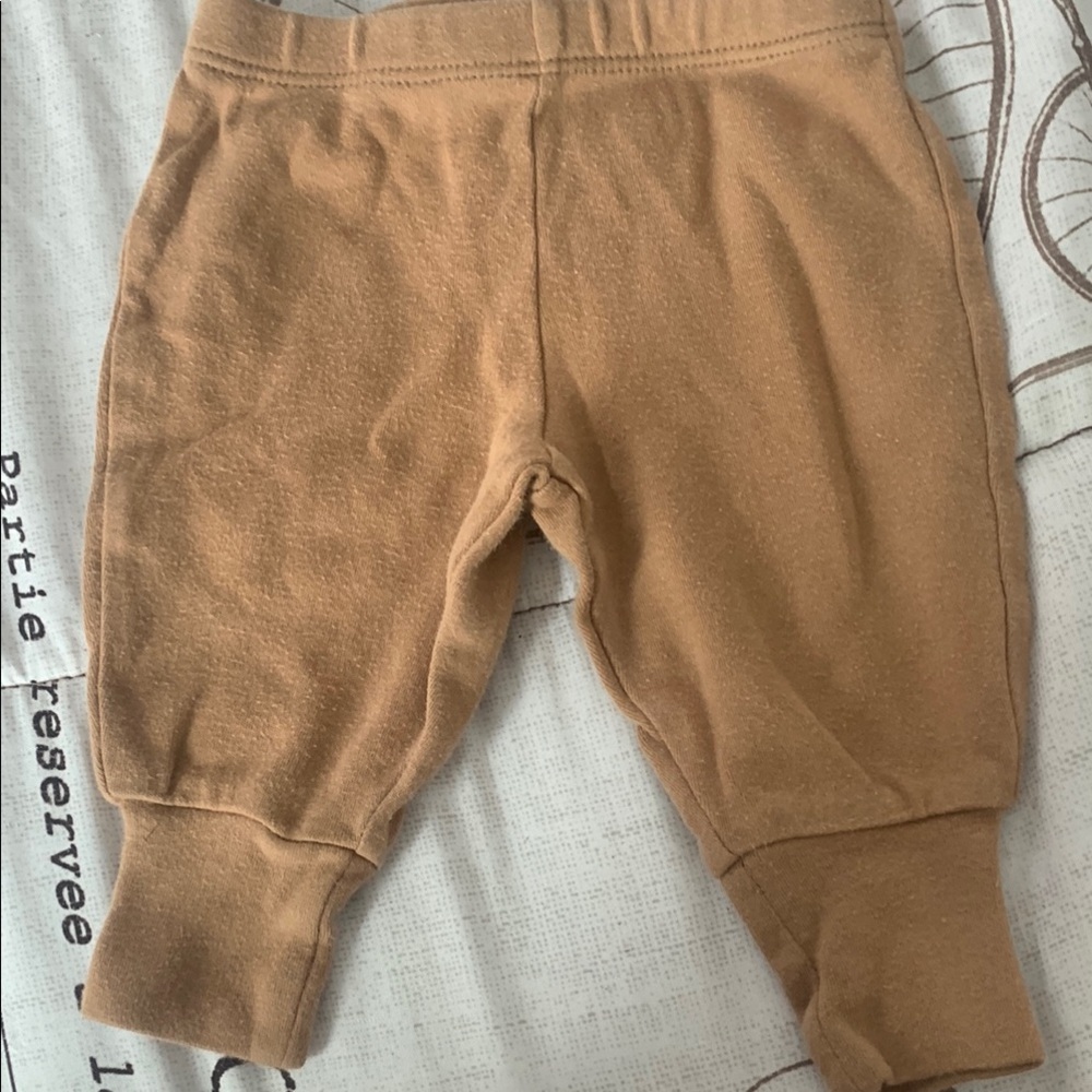 Faded Glory Tan Sweatpants with Elastic Waistband